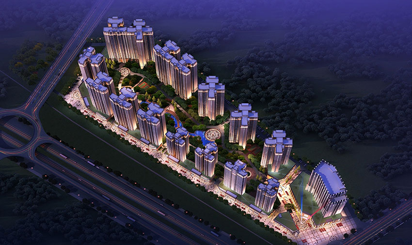 衡阳创发城1938项目位于蒸湘区衡州大道与幸福路交汇处