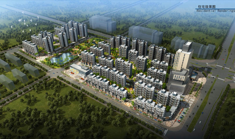 汝城三江花苑项目位于汝城县东泉路与滨河东路交汇处