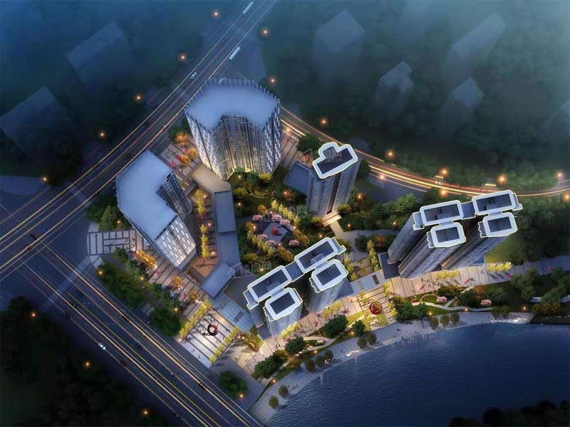 郴州金钟滨江府项目位于郴州郴江路与青年大道交汇处