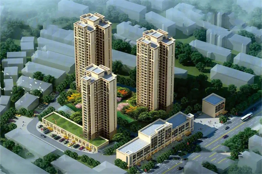 茶陵县紫金和府项目位于茶陵国土局对面（原肉食大楼）