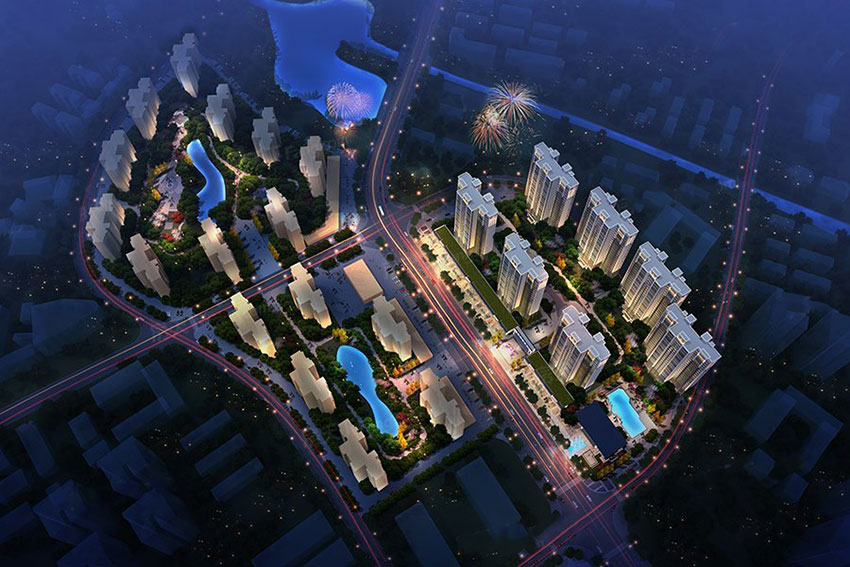 炎陵县亿都九里晴川项目位于炎陵县霞阳镇中团村炎陵大道