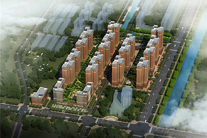 炎陵县华苑金逸华府项目位于霞阳大道与神农大道交界处