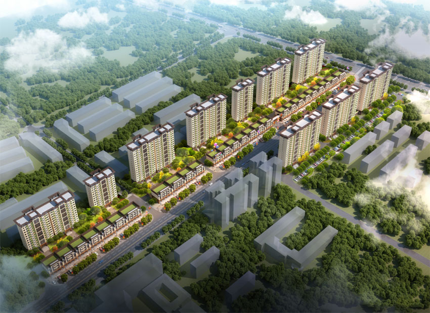 茶陵县思源学府项目位于茶陵县青云街思源学校旁