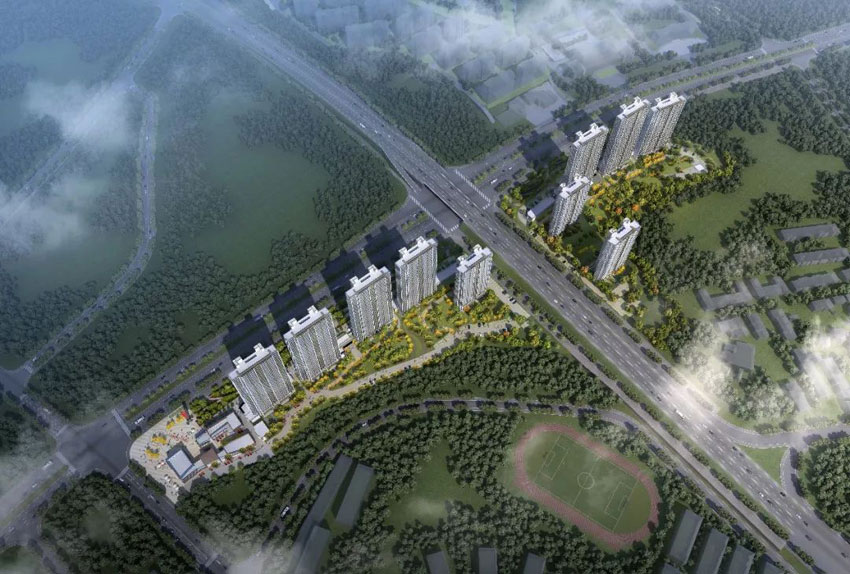 醴陵旗滨玖玺项目位于醴陵市醴陵大道与320交汇处（渌江中学北侧）