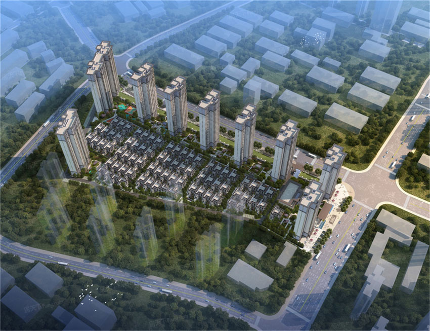 醴陵建宸大院项目位于醴陵来龙门街道国瓷大道与仙岳山路交汇处