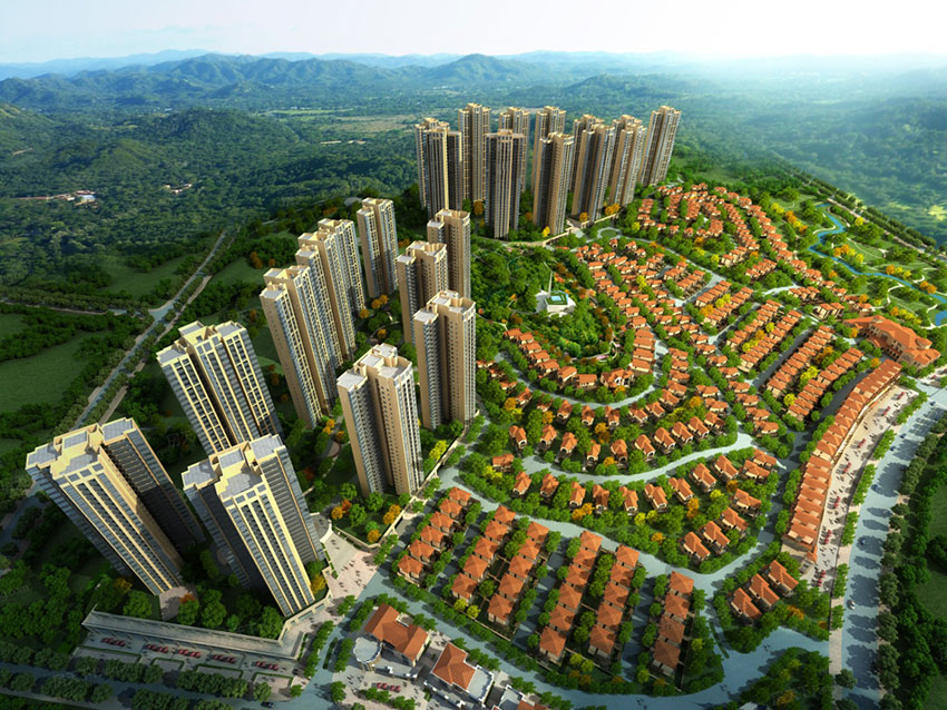 株洲蓝谷国际项目位于渌口区芦淞区董家塅青龙湾蓝谷小镇