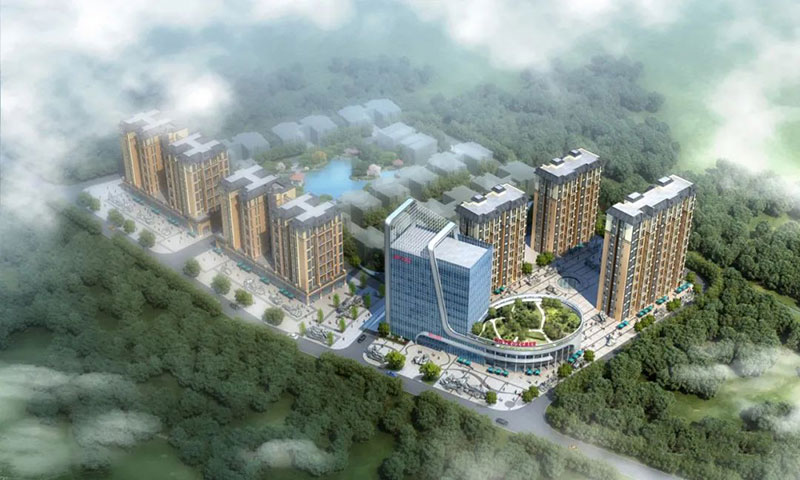 株洲磐石大院项目位于株洲市渌口区松西子社区旁