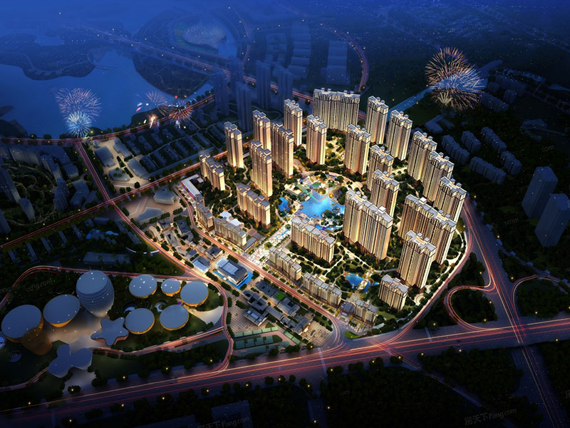 醴陵金东陶子湖项目位于醴陵凤凰大道与东城大道交汇处西北角