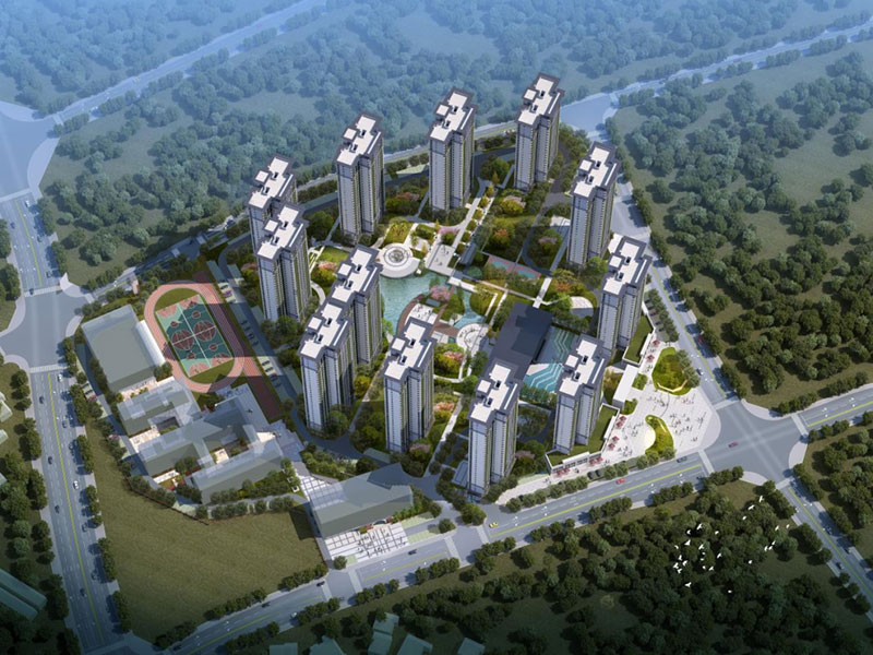 醴陵桃李江南项目位于醴陵市国瓷大道与民富路交汇处