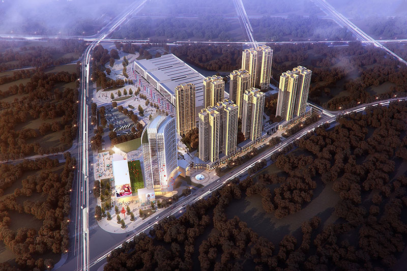 醴陵鼎盛铭城项目位于醴陵经开区凤凰大道与玉瓷路交汇处