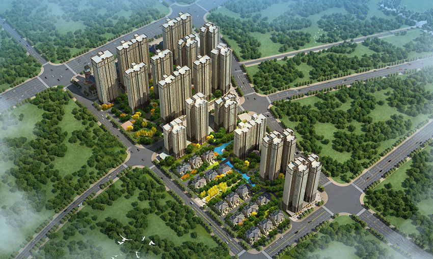 株洲山水豪庭项目位于天元区泰山西路与栗合路交汇处