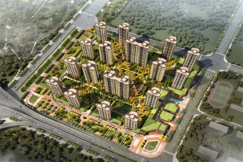 株洲津桥华府项目位于天元炎帝大道与栗合路交汇处（二中附小正对面）