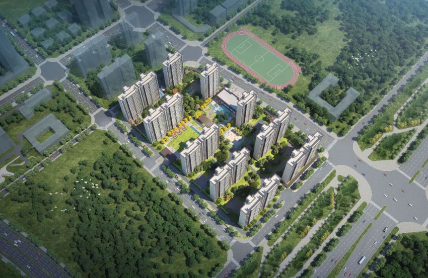 株洲云裕山河颂项目位于株洲天元区衡山西路与栗合路交汇处