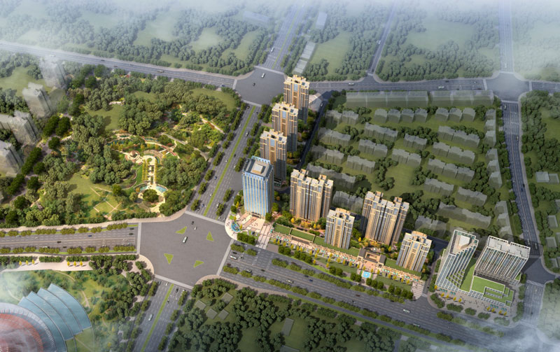 株洲望云印象项目位于天元泰山路与神农大道交汇处（神农大剧院对面）