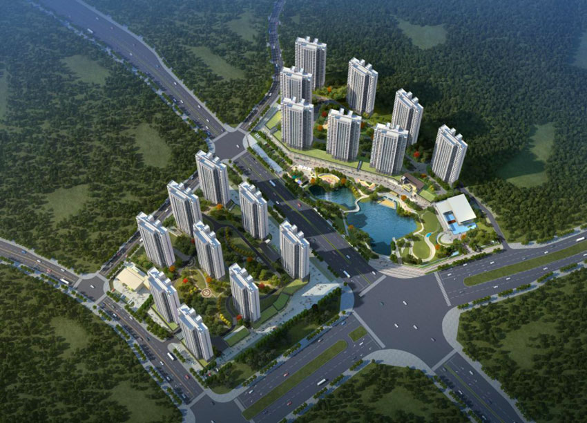 株洲长房君悦公馆项目位于株洲田心大道与中车大道交汇处(长郡旁)