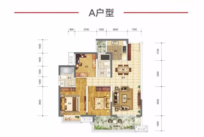 汉寿金科集美郡A户型