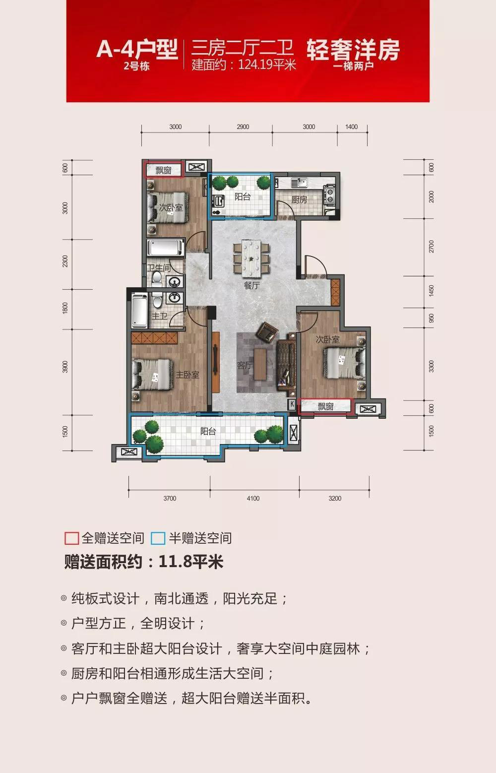 汉寿北城府A-4户型