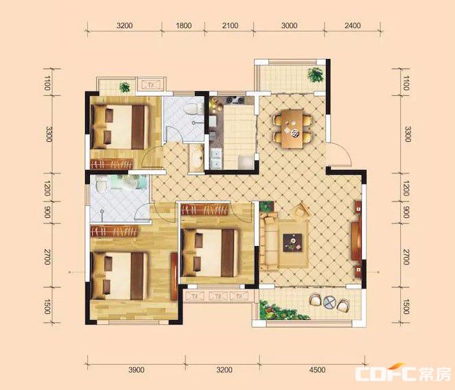 石门天瑞幸福里A户型