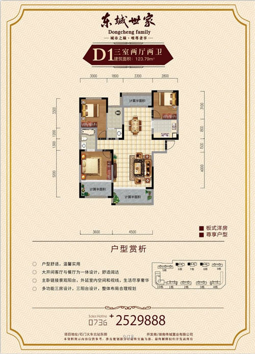 石门东城世家D1户型