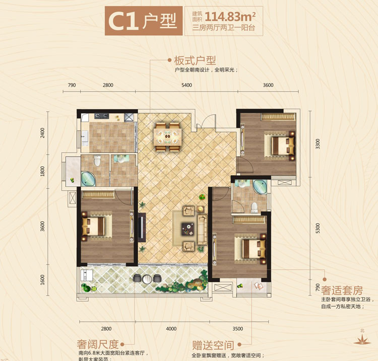 石门金世纪中央公园C户型