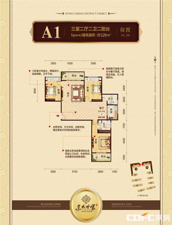 临澧东城世家A1户型