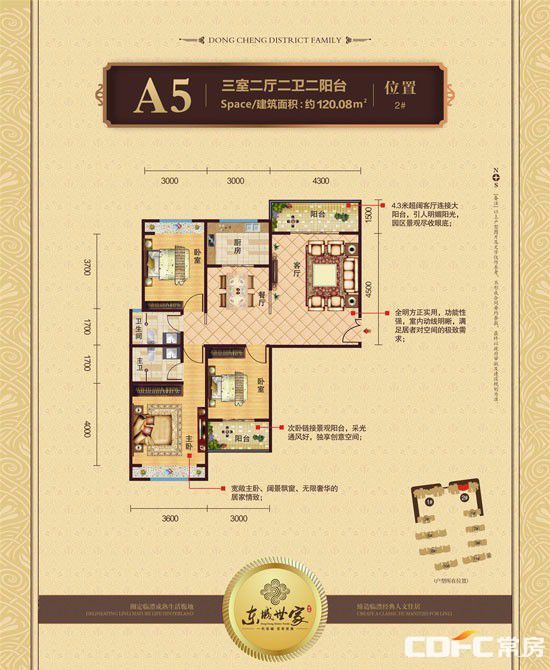 临澧东城世家A5户型