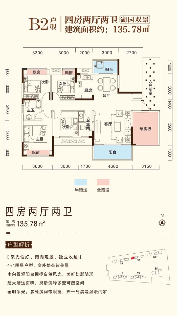 津市六合城B2户型