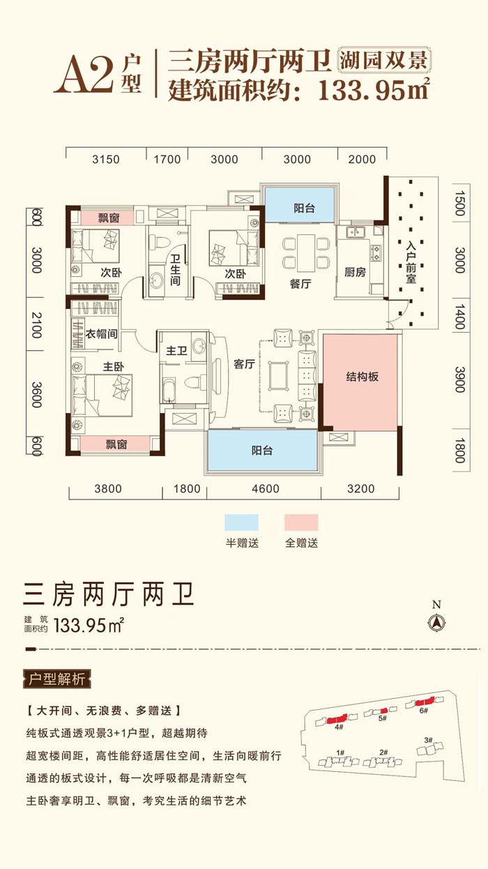 津市六合城A2户型