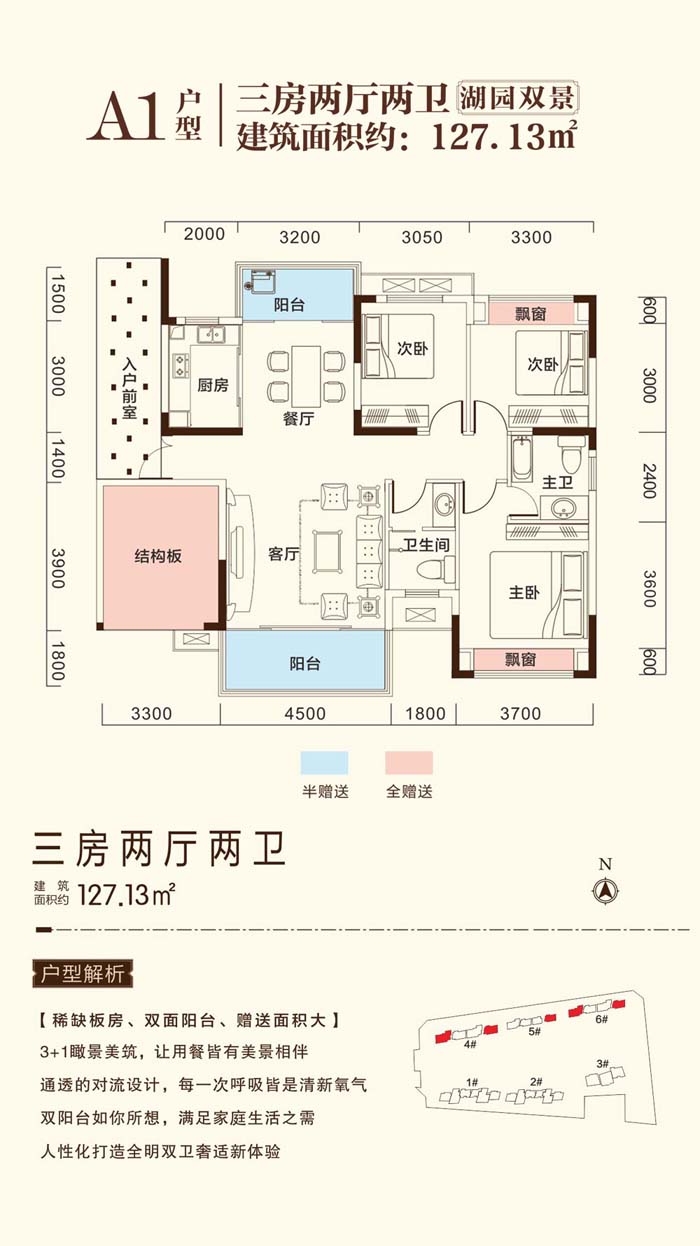 津市六合城A1户型