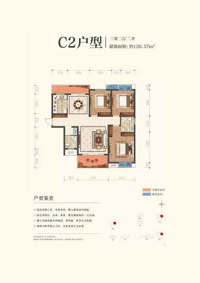 津市金嘉桂花城C2户型 