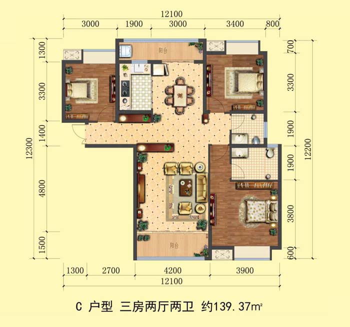 桃源幸福公园C户型