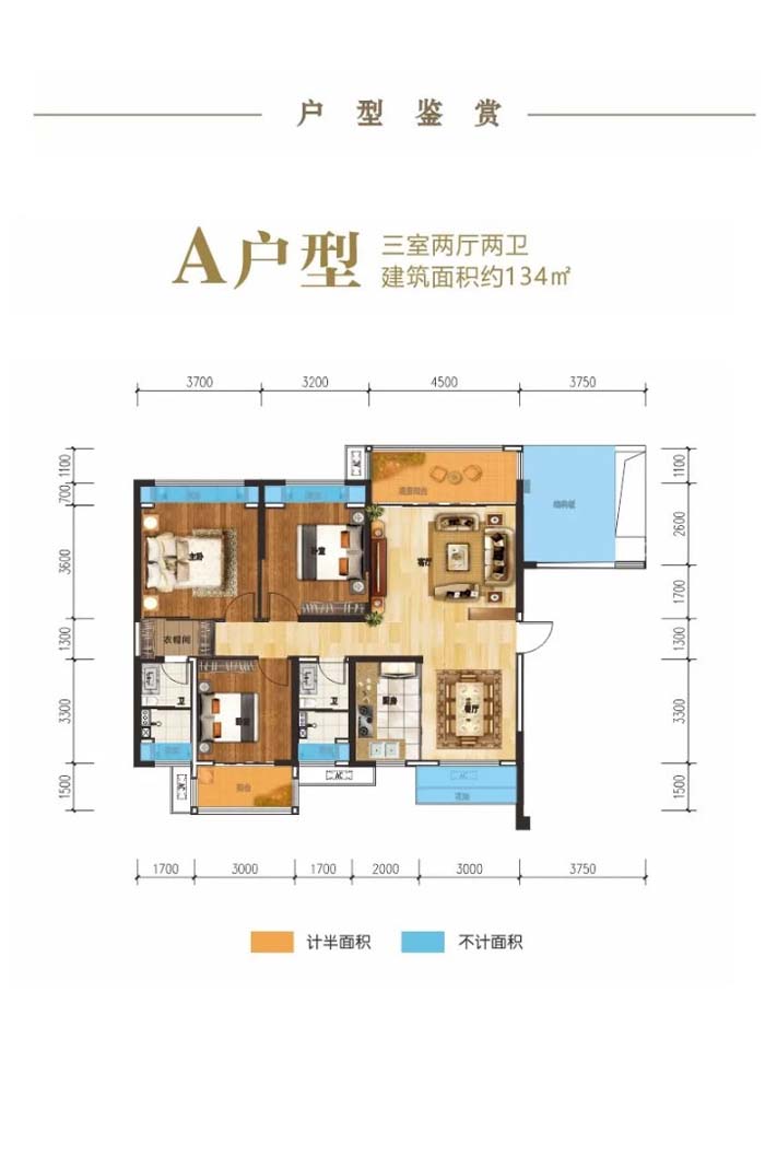 桃源桃城1号A户型