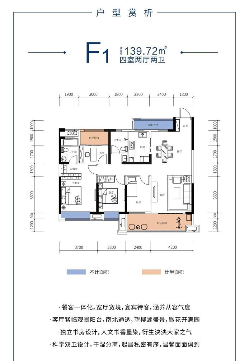 常德柳玥台F1户型