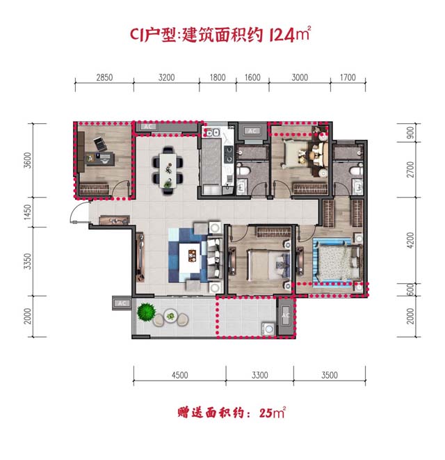 澧县闽鸿江山樾C1户型