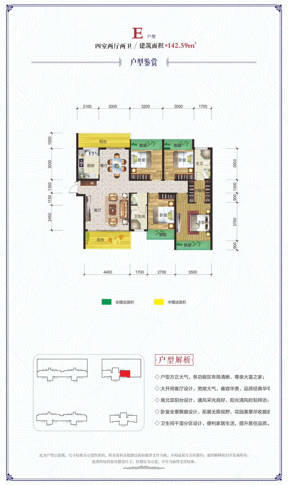 安乡嘉岑万吉府E户型