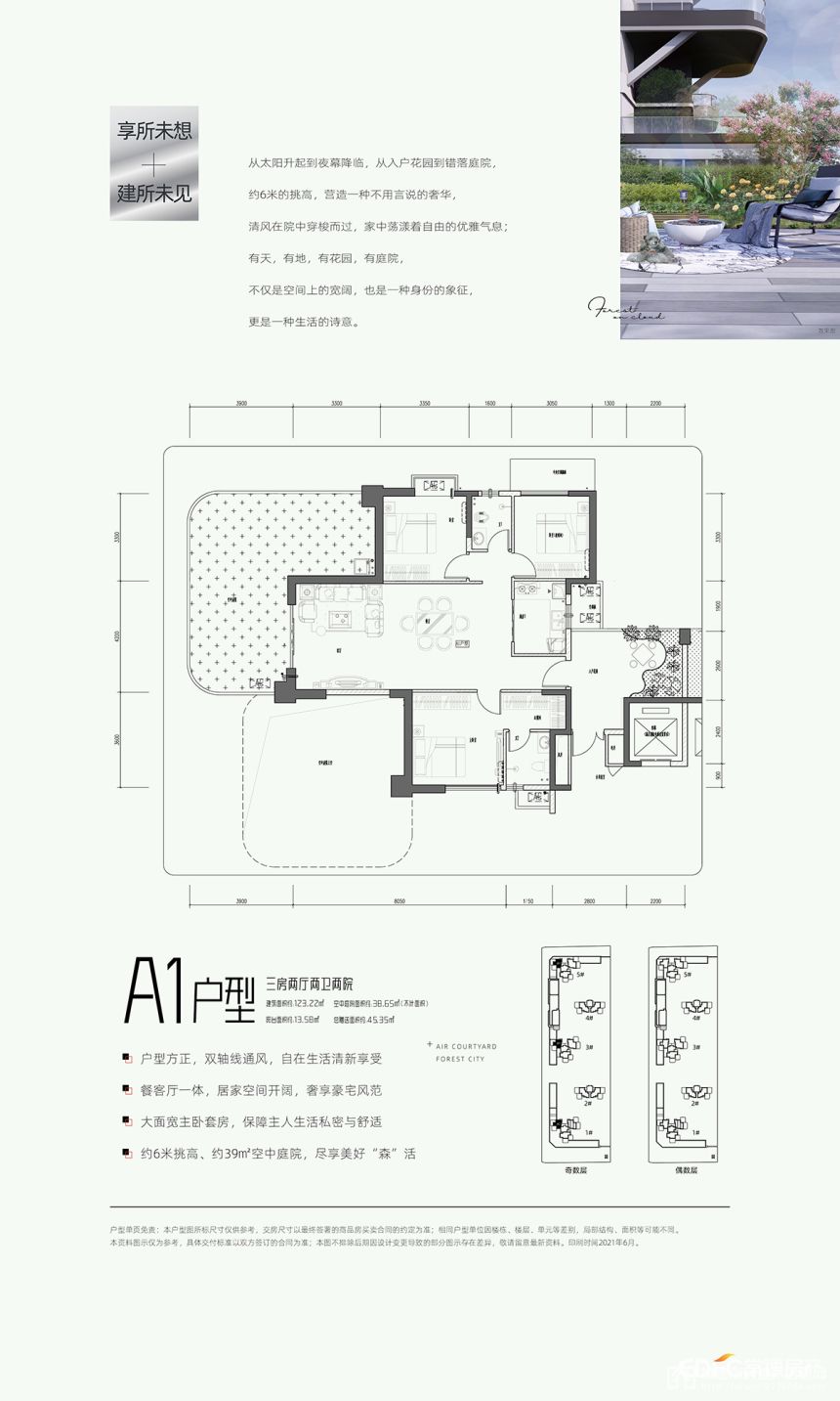 常德金盘云中樾A1户型