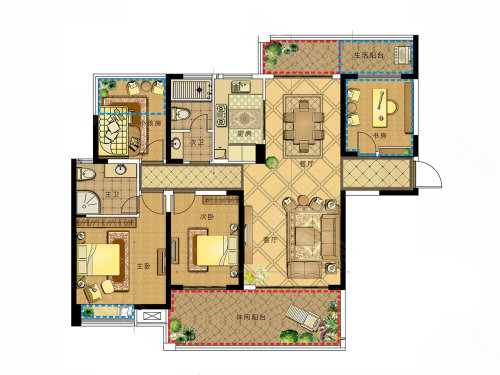临湘人健万象新城D1户型