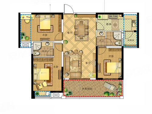 临湘人健万象新城E户型