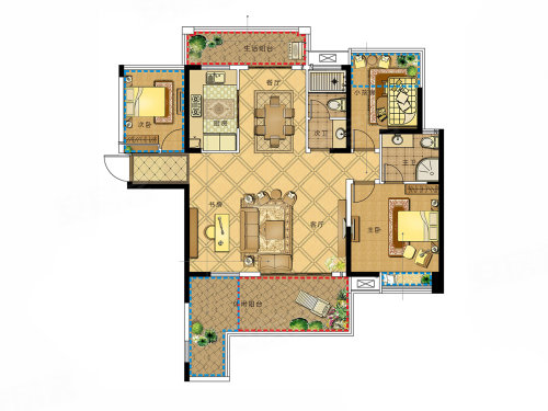 临湘人健万象新城B户型