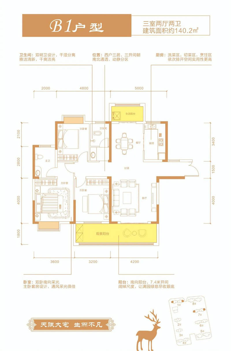 华容名邦首府B1户型