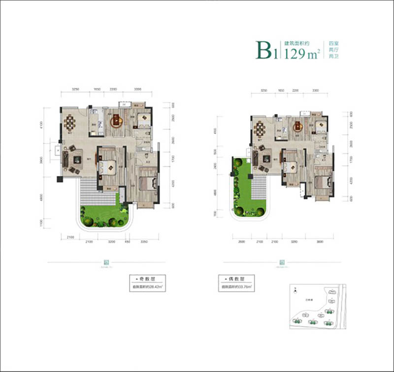 岳阳福天城B1户型