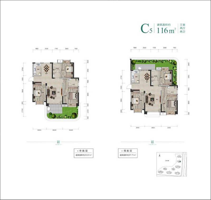 岳阳福天城C5户型