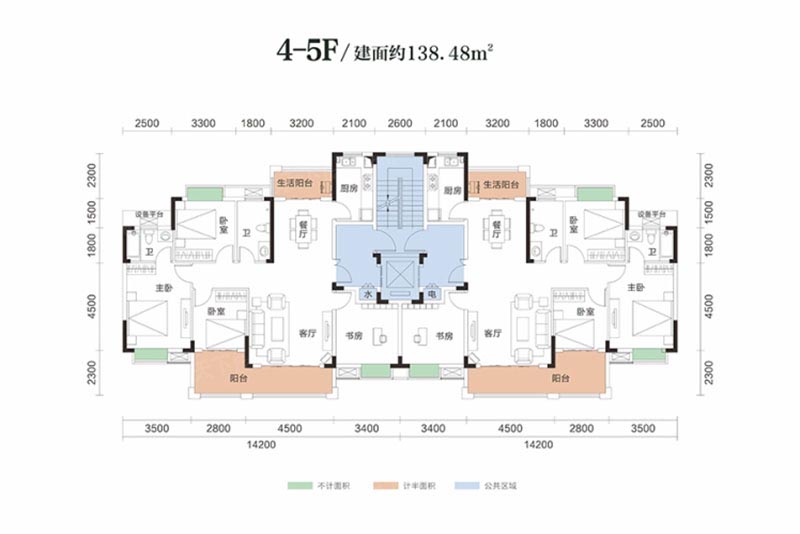 岳阳滨水翡丽城3期洋房4-5F