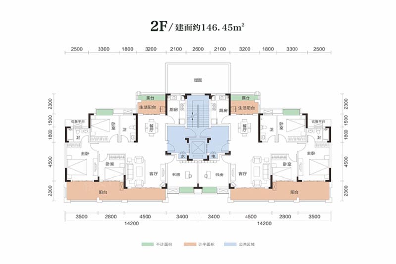 岳阳滨水翡丽城3期洋房2F