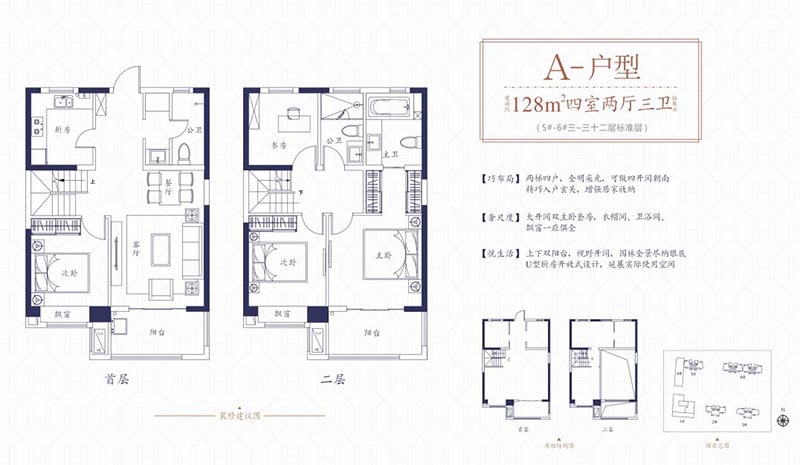 岳阳巴陵正荣府A户型