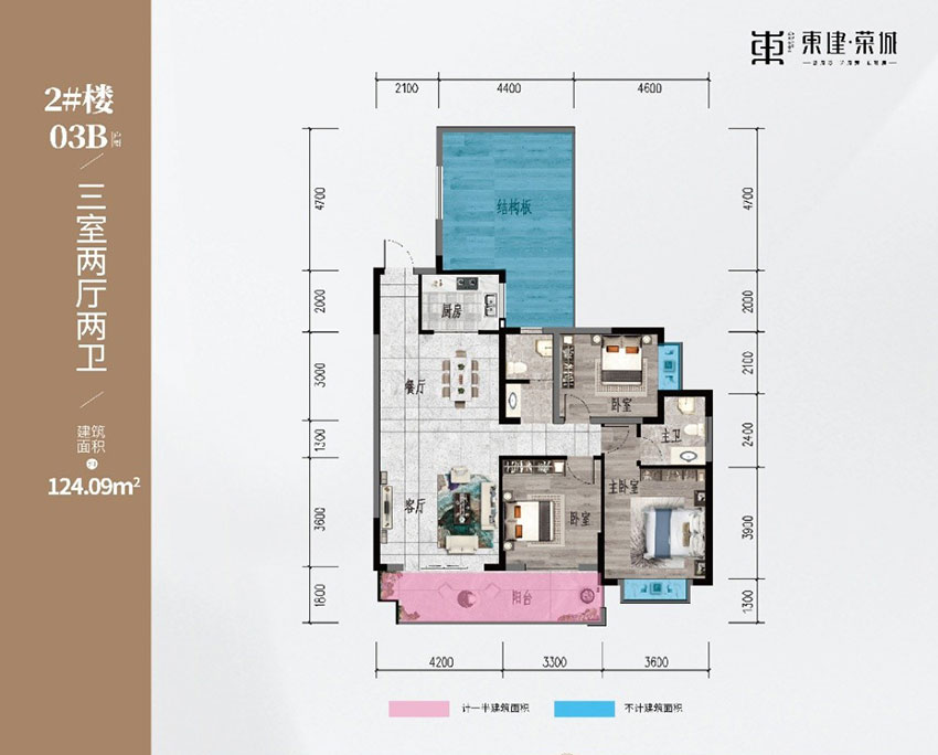 祁东东建荣城2栋03户型