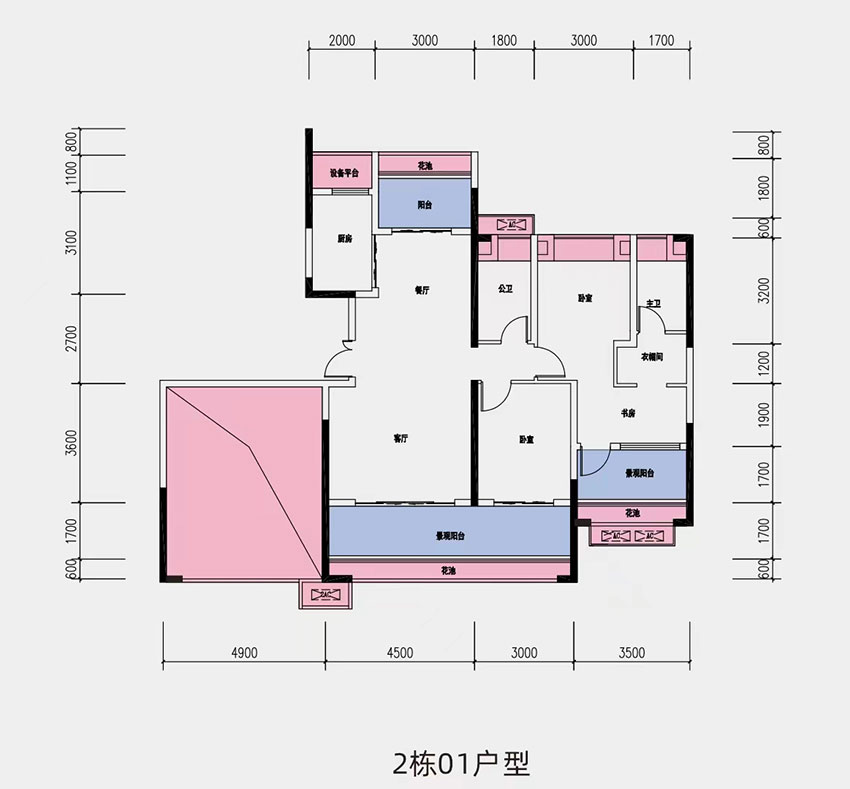 祁东万昌宸院2栋01户型