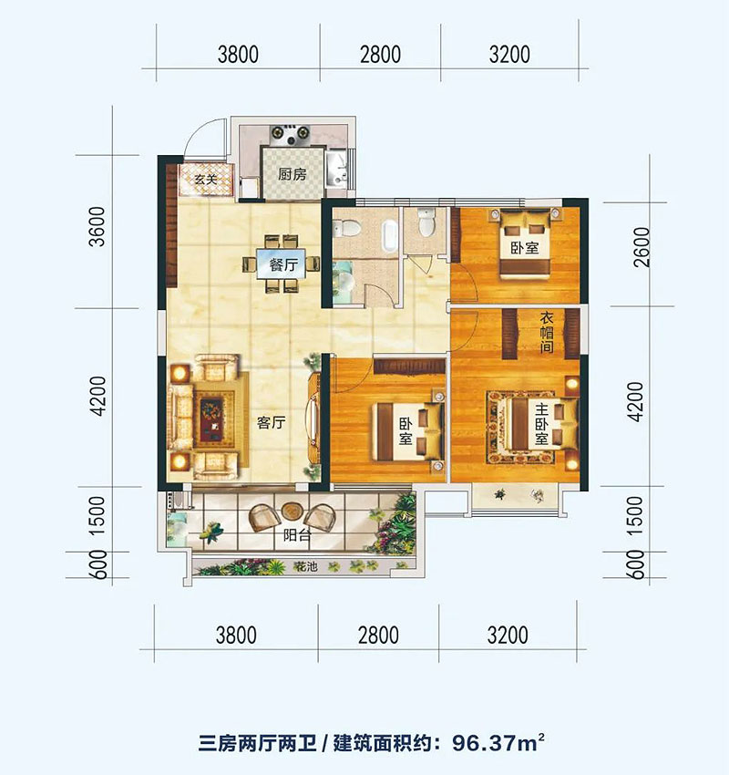 衡东状元御景B2户型