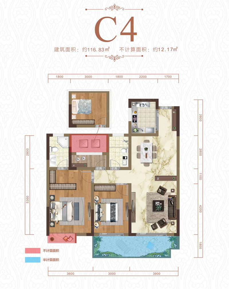 衡东锦绣和府C4户型