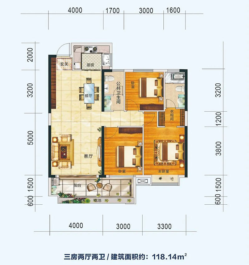 衡东状元御景A2户型